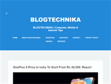 Tablet Screenshot of blogtechnika.com